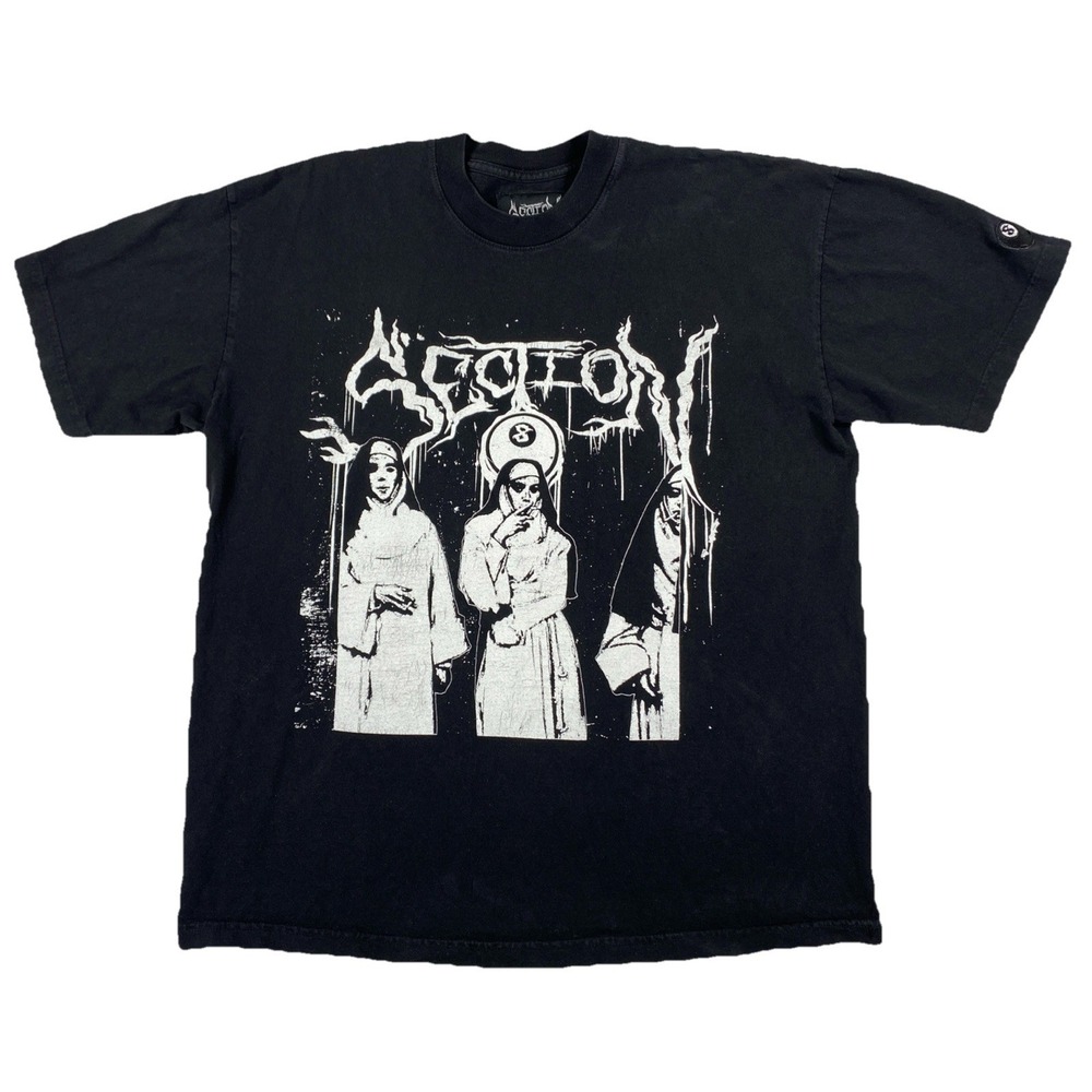 Section 8 Nuns Graphic T-shirt Men's Large Black Made In USA
